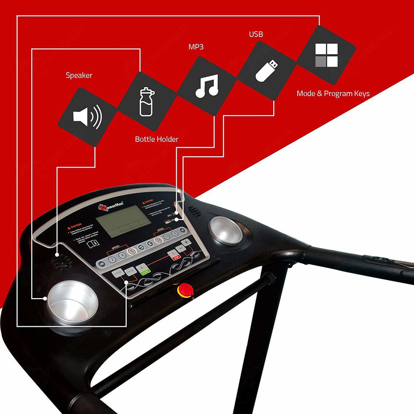 Powermax Fitness TDM 105S 4HP Peak Max 115kg 3 Lvl. Incline