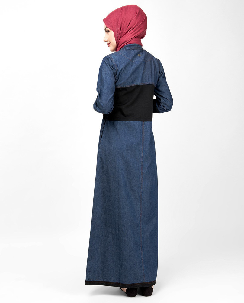 New denim abaya design 2019 outlet