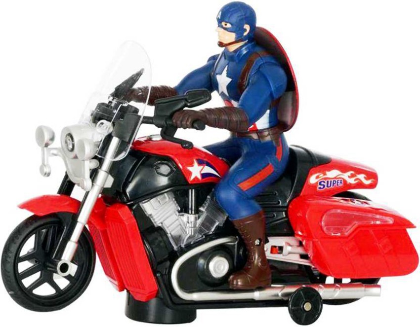 Bonkerz Avengers Captain America Bike Toy With 3D Lights and Sound