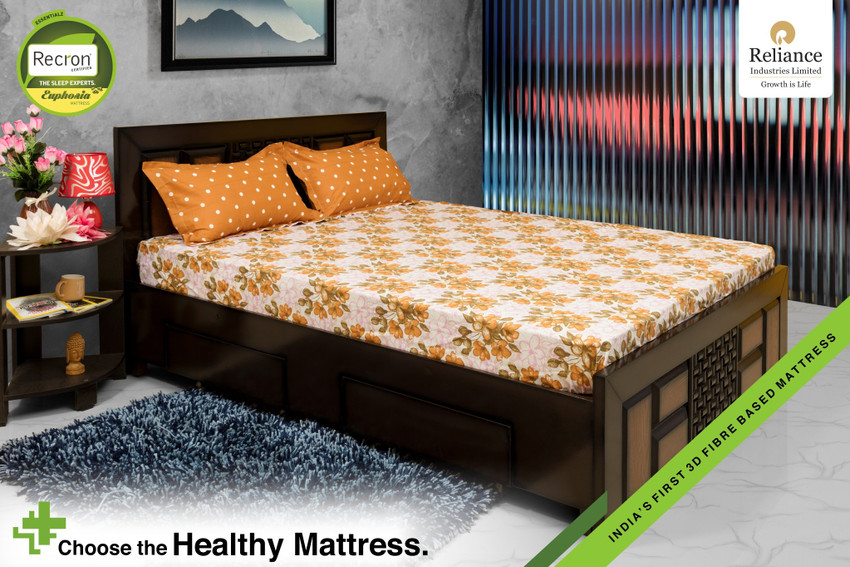 RECRON CERTIFIED by Reliance Euphoria 5 inch King Fiber Mattress Price in India Buy RECRON CERTIFIED by Reliance Euphoria 5 inch King Fiber Mattress online at Flipkart