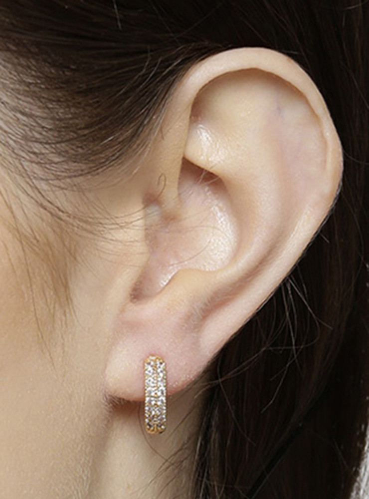 Flipkart Buy SOBER SHOPPY American Diamond Bali Earrings Diamond Brass Hoop Earring Online at Best Prices in India