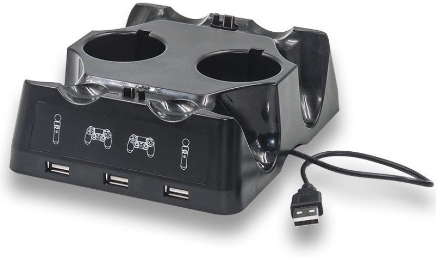 11€26 sur 4 en 1 Contrôleur charge Dock YOUKUKE chargeur support Pour PS4  PS déplacer VR PSVR manette de jeux - Noir - Manette - Achat & prix