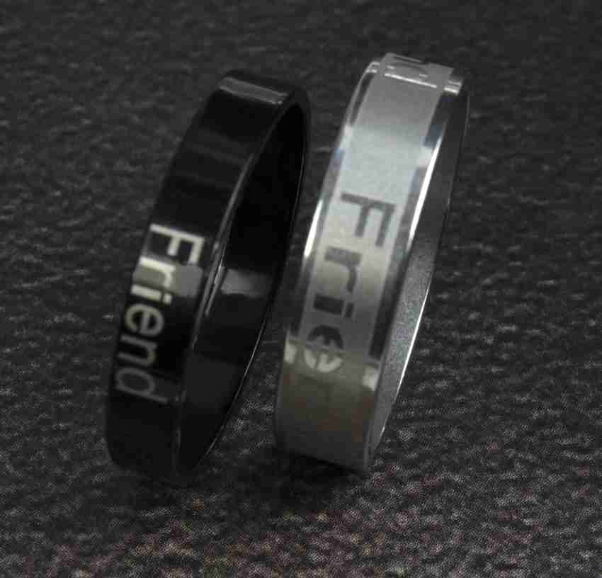 Stainless steel on sale friendship rings