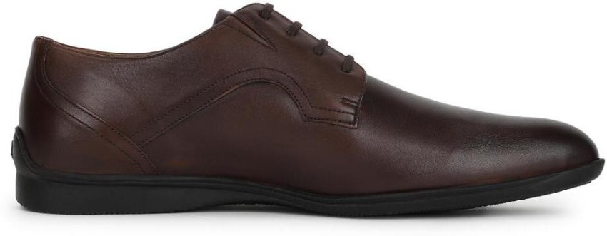 Buy Louis Philippe Men White Lace Up Shoes at Redfynd