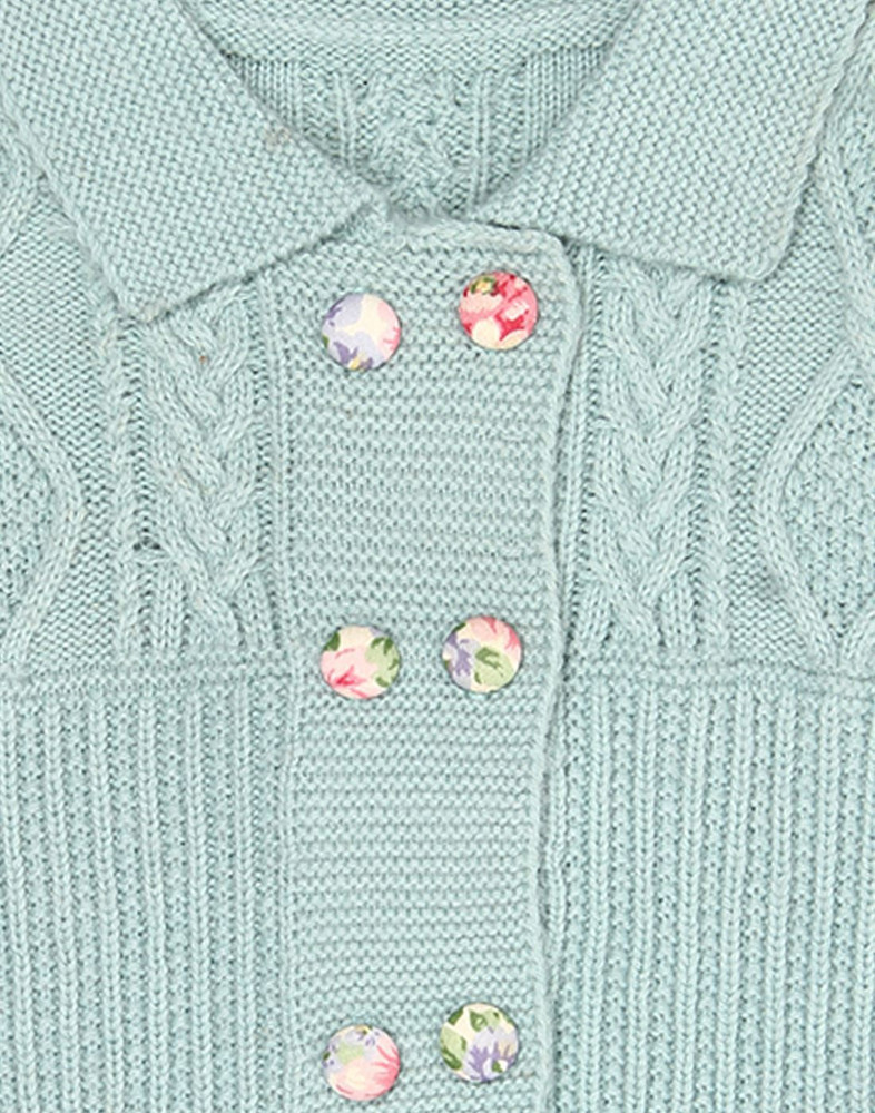 K.CO.89 Self Design Casual Girls Light Green Sweater Buy K.CO.89