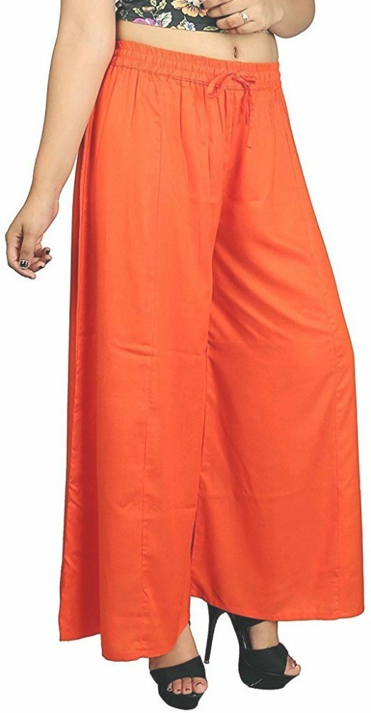 Buy Culture the Dignity Womens Rayon Solid Palazzo Pants Palazzo Trousers  Combo of 3  Orange  Baby Pink  White  CRPZOP2W  Pack of 3  Free  Size Online  1249 from ShopClues