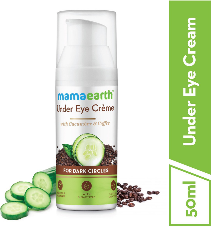 Mamaearth Natural Under Eye Cream for Dark Circles Wrinkles with