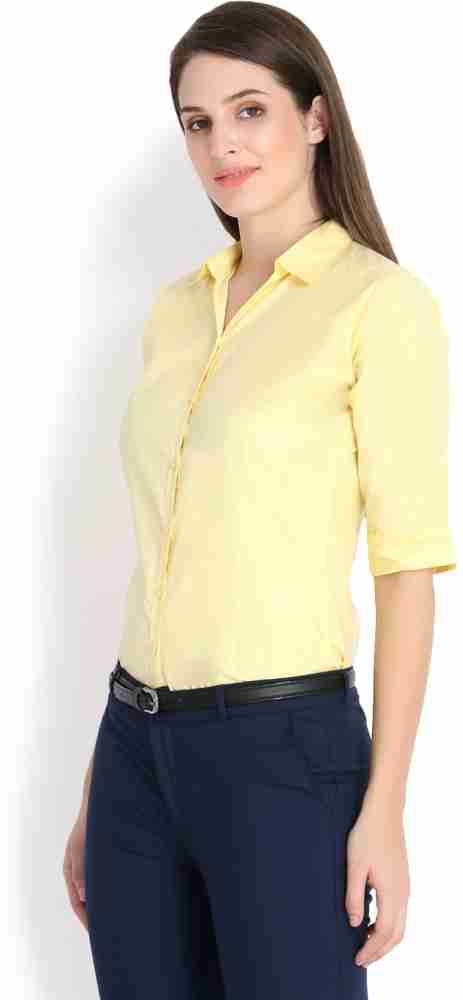 Pale yellow hotsell shirt womens