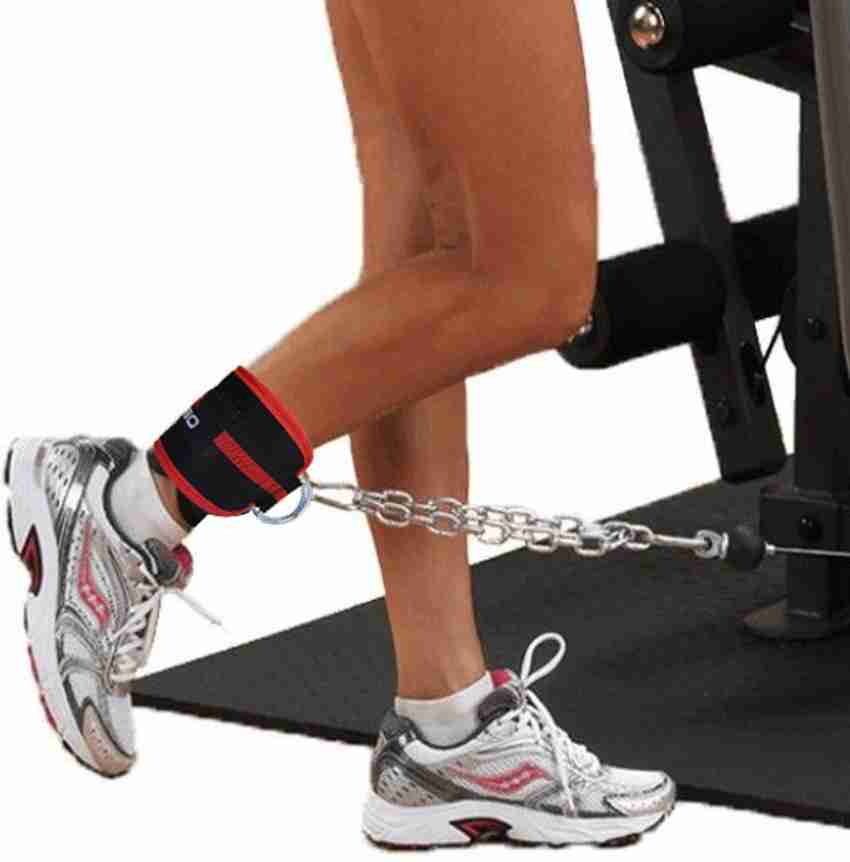 KOBO Gym Strap Workout Cuffs Straps Cable Machine Double Ring