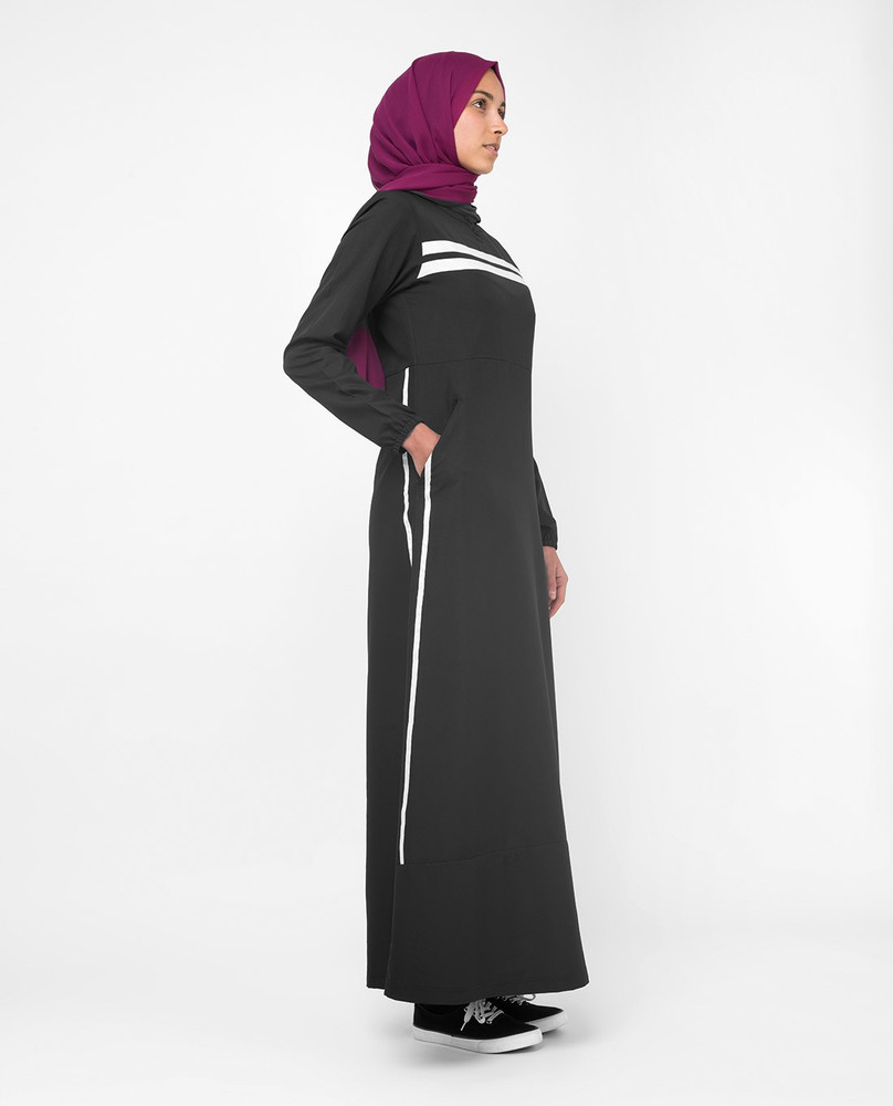 SILK ROUTE London Classic Black Sister Jilbab For Women Height of