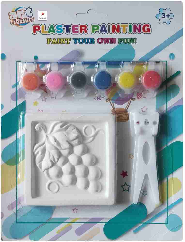 Kids Plaster Painting Kit DIY Paint Your Own Figurines Crafts Arts Set for  Boys Girls Birthday
