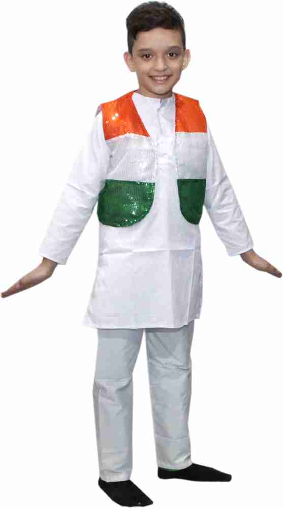 KAKU FANCY DRESSES Tricolor Jacket for Independence Day Republic