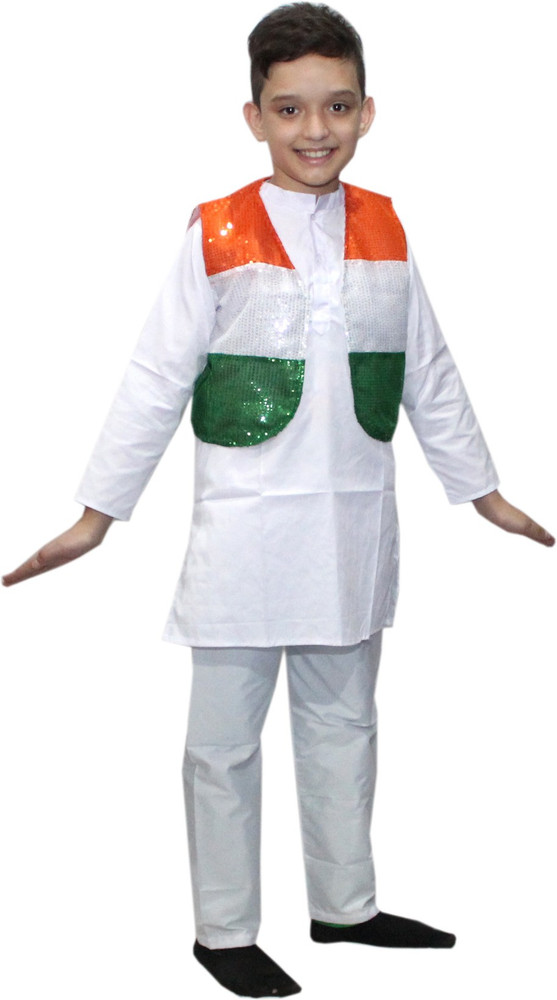 Tricolor dress for baby boy top