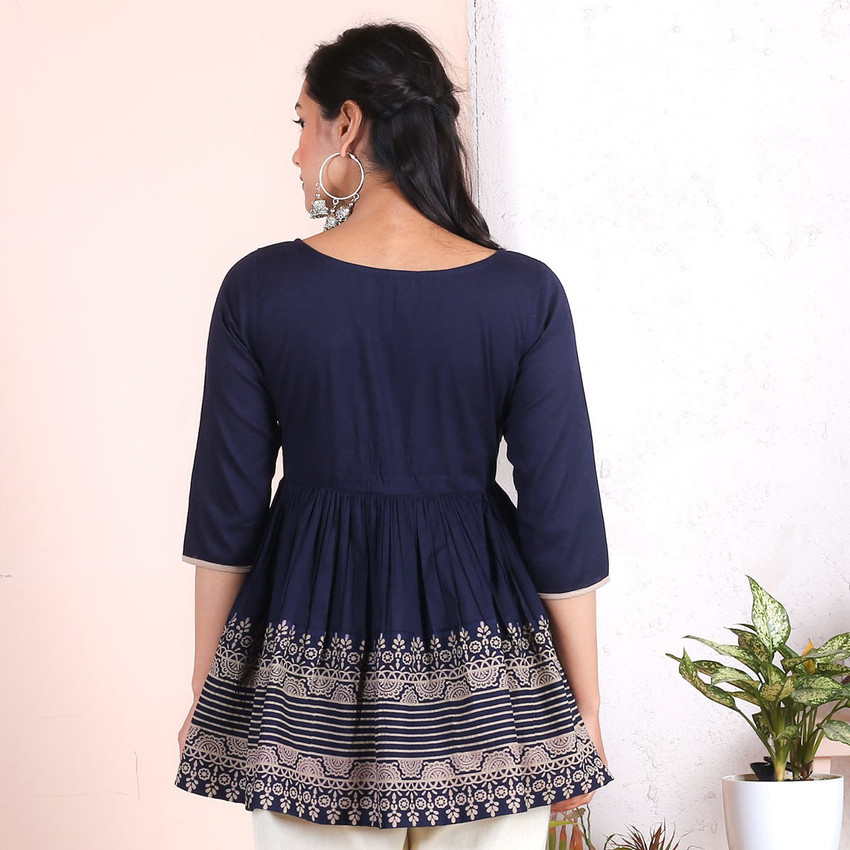Rustorange kurtis top