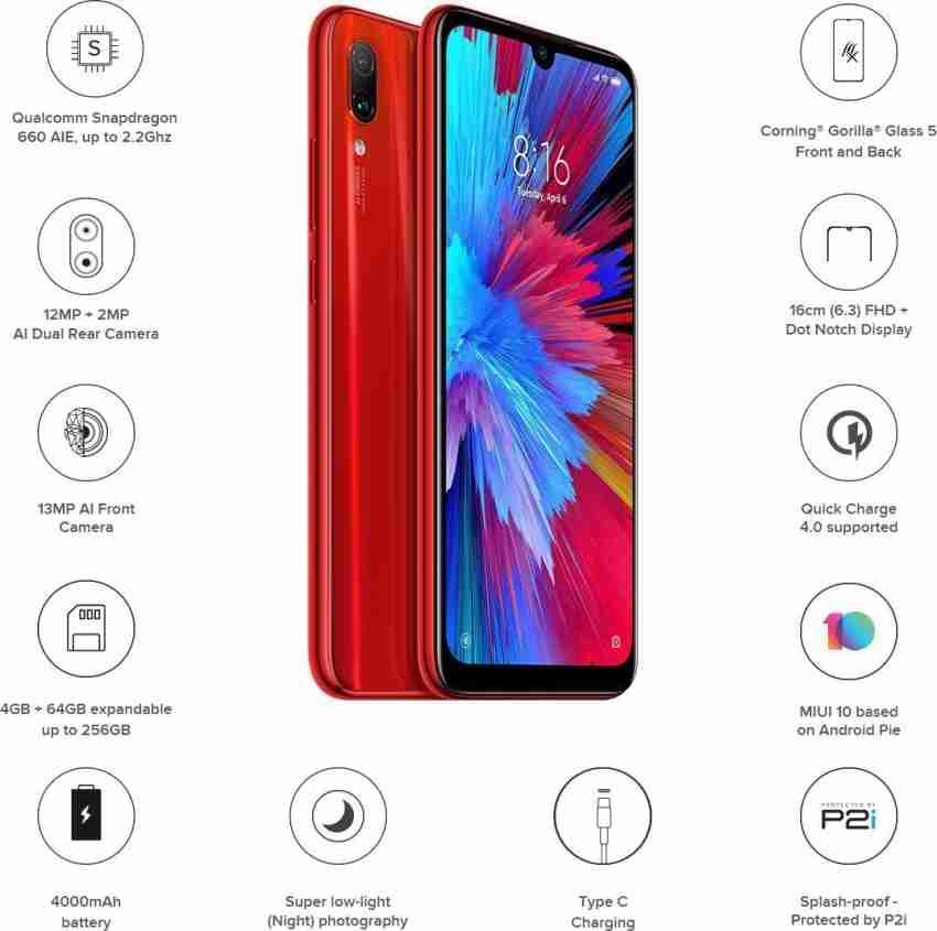 redmi note 7 4 64 price