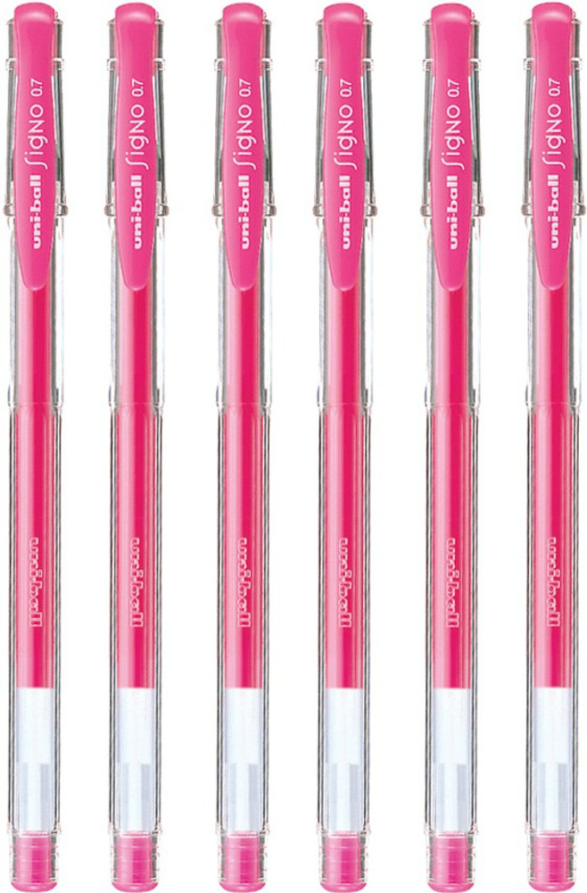 Pink top ballpoint pens