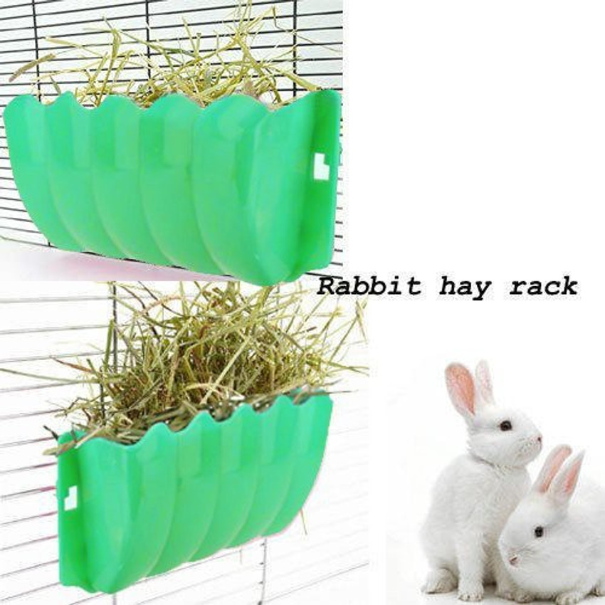 Sage Square Portable Cage Attach Hay Rack Grass Feeder Holder for
