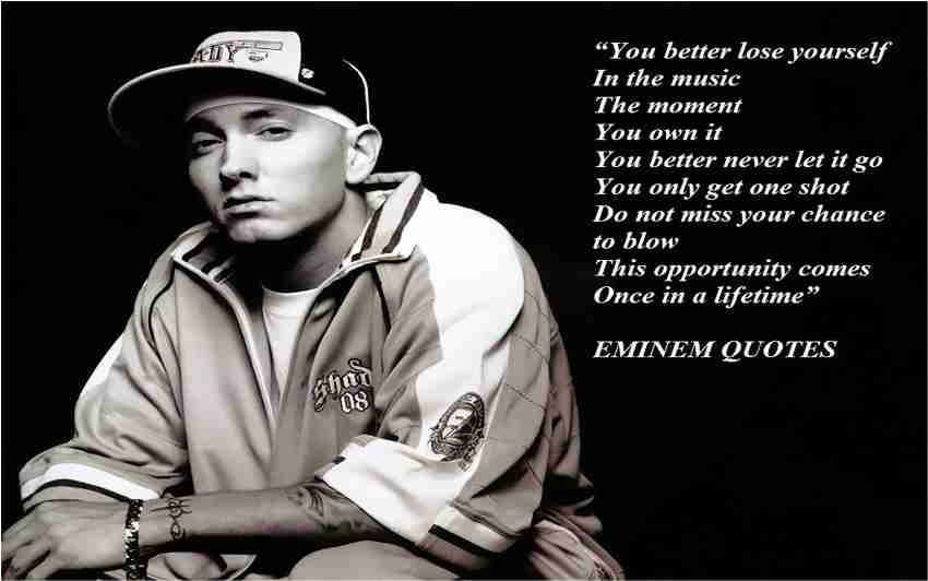 Eminem Quote Poster 