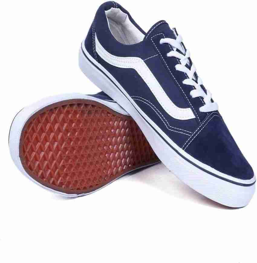 Navy blue vans hot sale