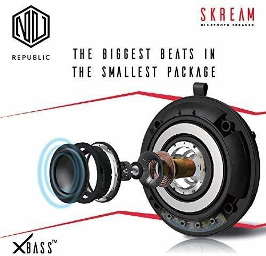 Buy Nu Republic Skream 6W IPX5 8 Hours Playtime X Bass Bluetooth