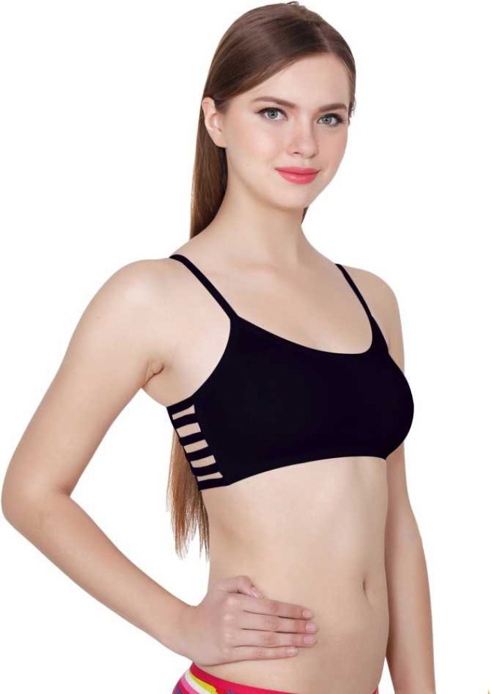 Alishan SPORTS BRA WITH PADDED & PADD REMOVER FOR WOMEN Women Sports  Lightly Padded Bra