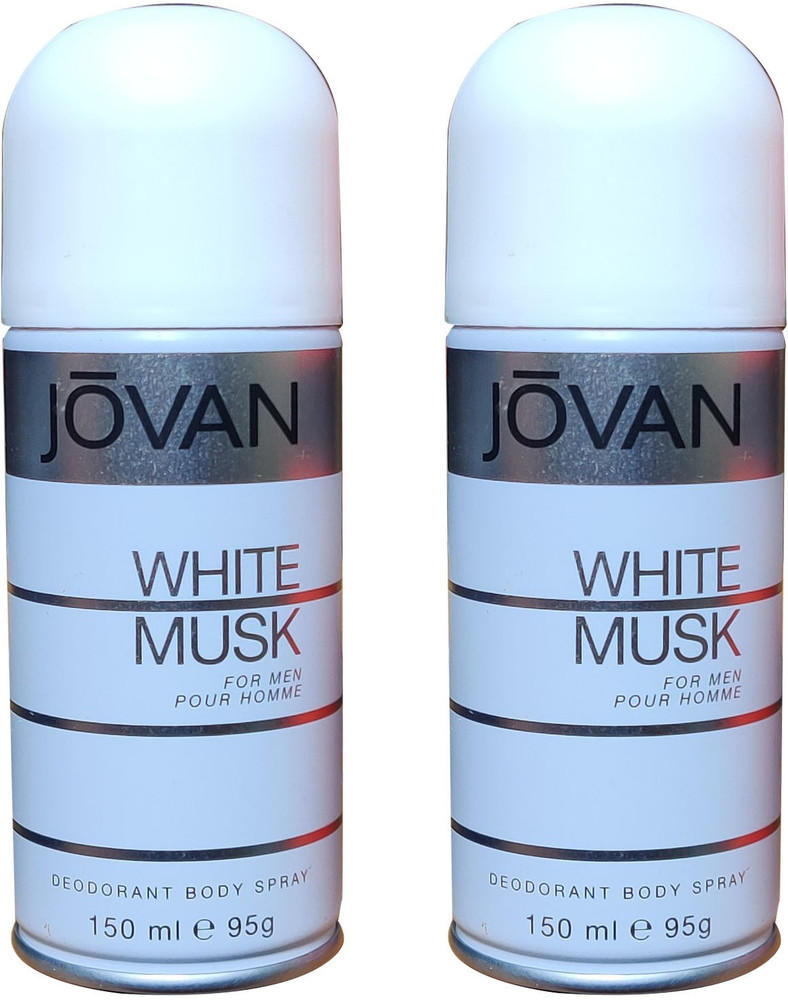 Jovan WHITE MUSK PACK 2 Deodorant Spray For Men Price in India