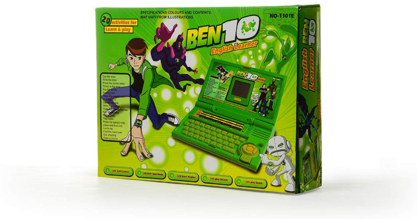 Ben 10 talking english learning laptop toy hot sale