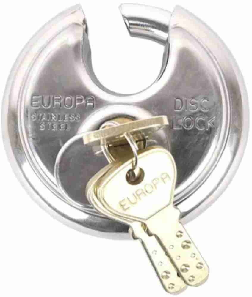Europa Stainless Steel Ultra Keys Disc Pad Locks Padlock - Buy Europa  Stainless Steel Ultra Keys Disc Pad Locks Padlock Online at Best Prices in  India - Sports & Fitness