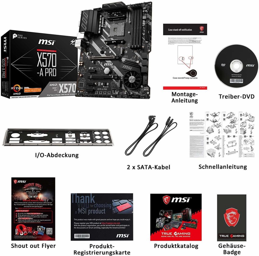 MSI X570-A PRO Gaming Motherboard Motherboard - MSI : Flipkart.com