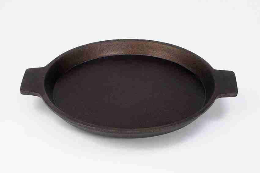 Pre-Seasoned Cast Iron Tawa Flat Bottom for Roti/Paratha/Dosa/Uttapam 10 in  Dia