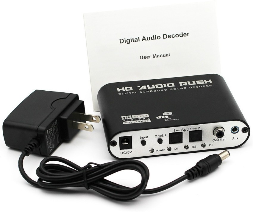 TECHGEAR HDMI Audio Extractor SUPPORT 4K 3D 5.1CH Media Streaming Device -  TECHGEAR 