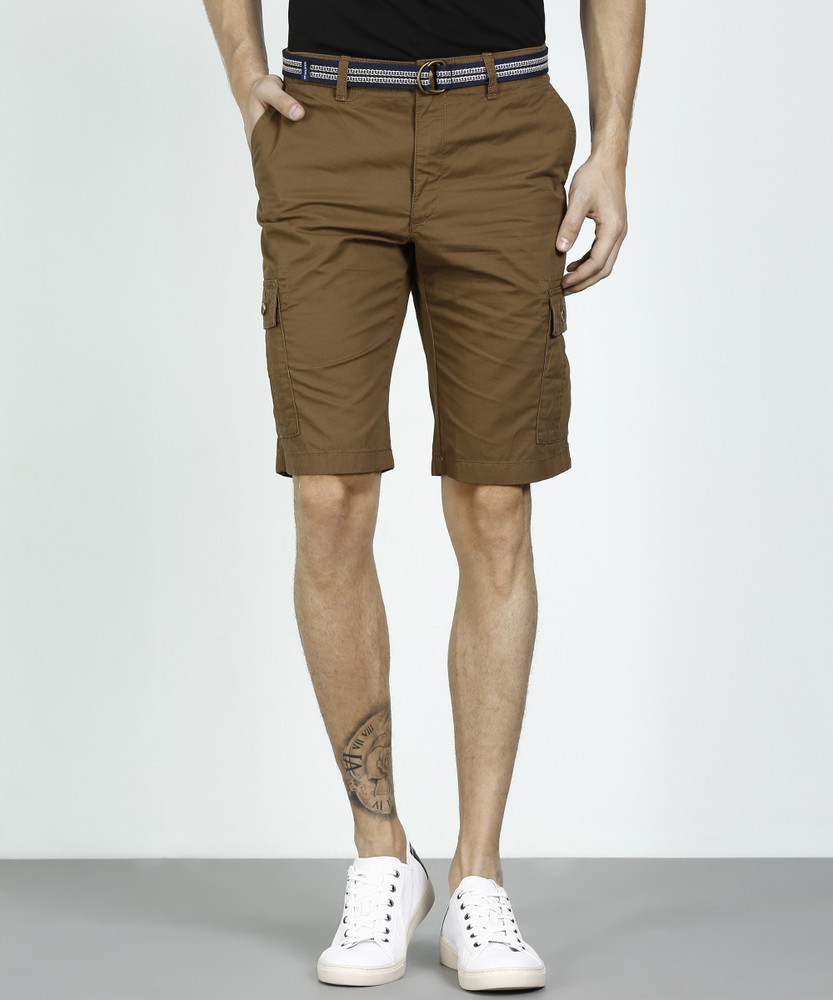 INDIAN TERRAIN Solid Men Brown Cargo Shorts Buy INDIAN TERRAIN Solid Men Brown Cargo Shorts Online at Best Prices in India Flipkart