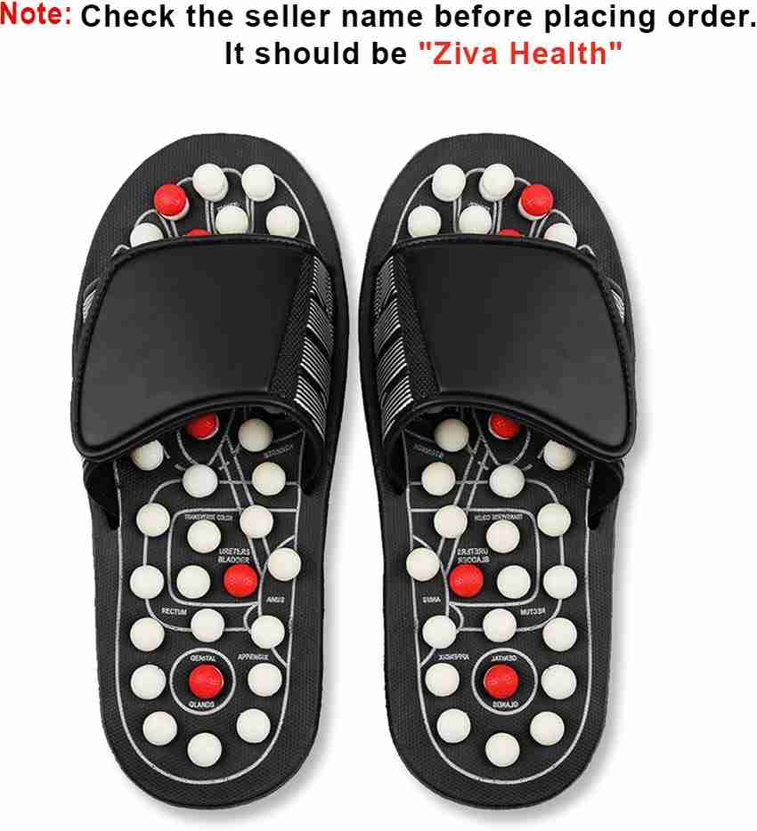 Zivavi Men Acupressure Yoga Paduka Natural Leg Foot Massager Slippers Slippers Acupressure Slippers Magnetic Therapy Slippers Reflexology Sandals Acupressure Massager Health Care Slippers Acupressure ...