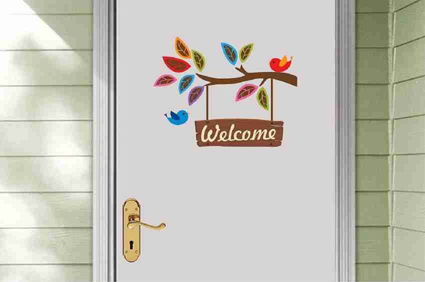 Stickers Porte Welcome to my home