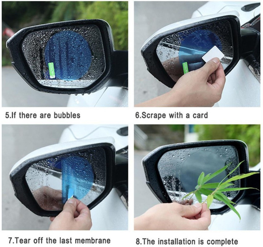 Rear view mirror protector top