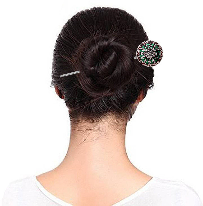 Metal hair bun cover online