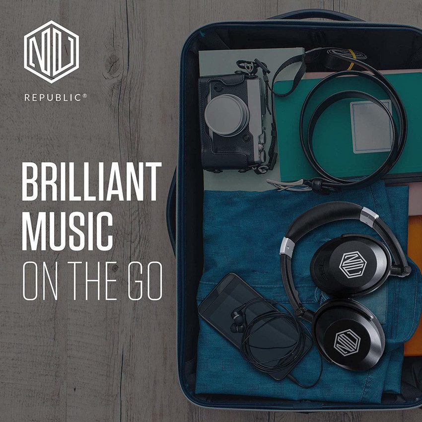 Nu Republic Funx 2 Over Ear Wireless Headphones X Bass Black
