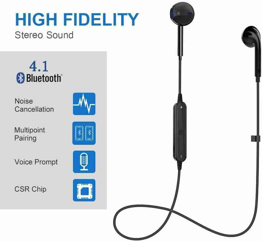 S6 wireless bluetooth stereo 2025 headset with mic flipkart