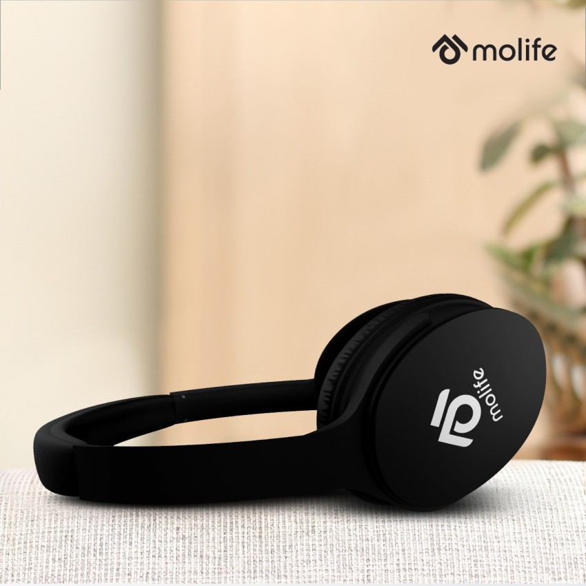 Molife Rave Plus HD Stereo Sound Wireless Headphone Black