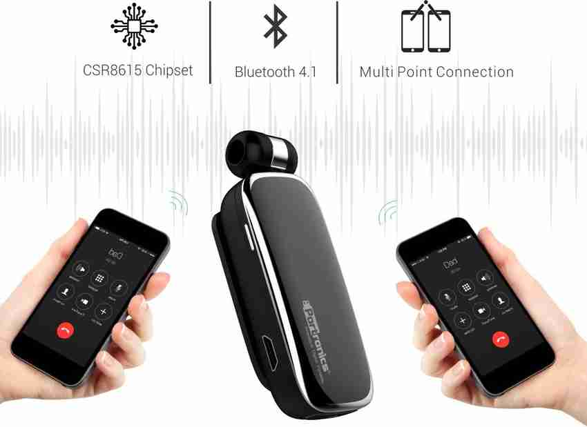 Portronics POR 205 Harmonics Klip III Retractable Bluetooth