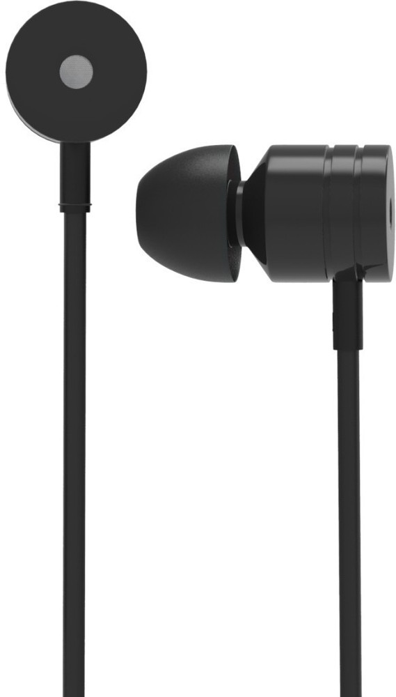 Portronics POR 763 Conch 204 In Ear Stereo Having 3.5Mm Aux Port Headphone Black Wired