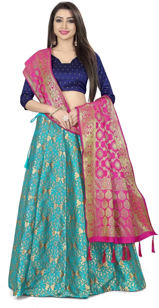 Flipkart on sale silk lehenga