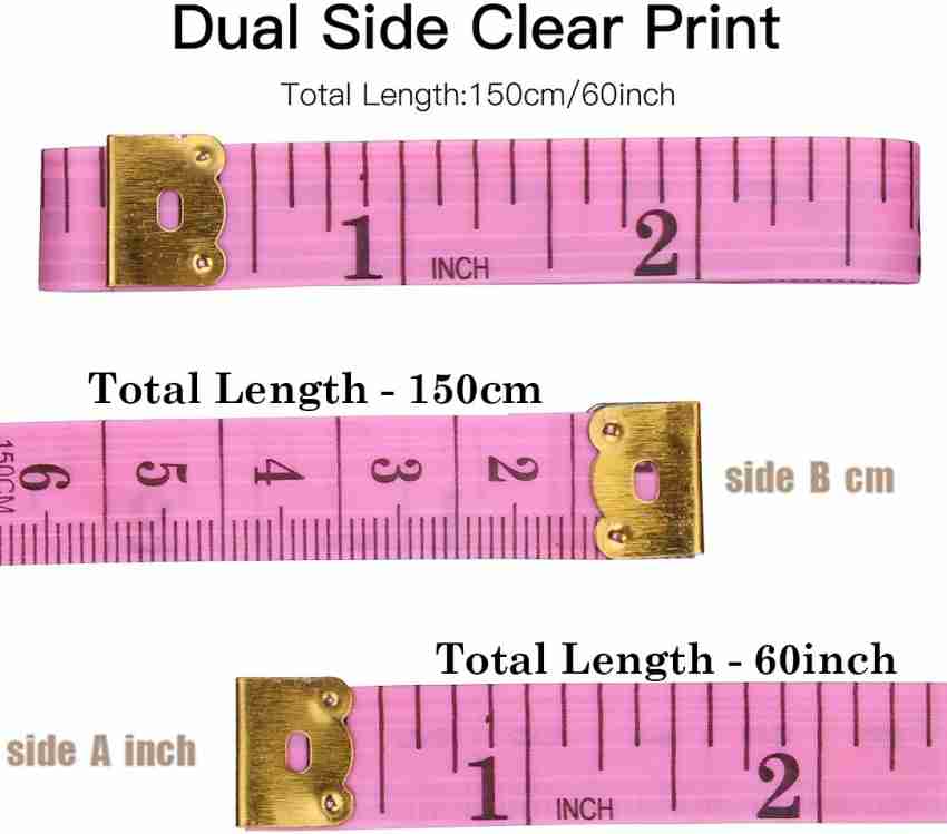 150cm Clothing Tailor Measuring Tape Clear Printing for Body