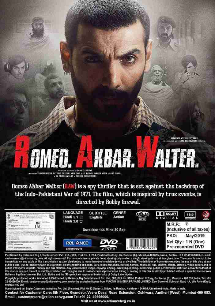 Romeo Akbar Walter RAW Price in India Buy Romeo Akbar Walter