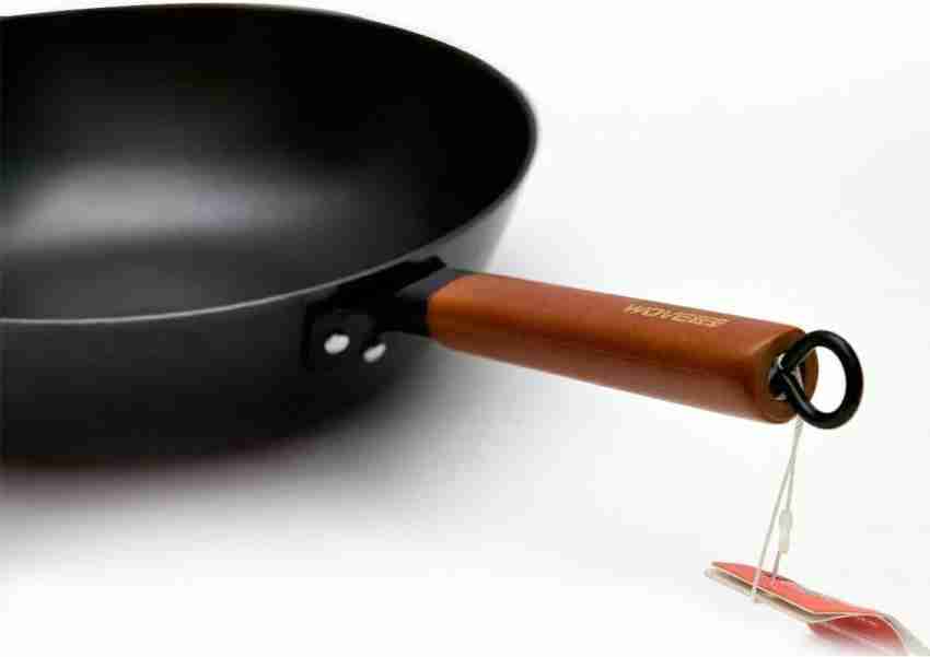 PTR Aluminum Kadai Frying Pan Cooking for Kitchen Silver (1 Litre)