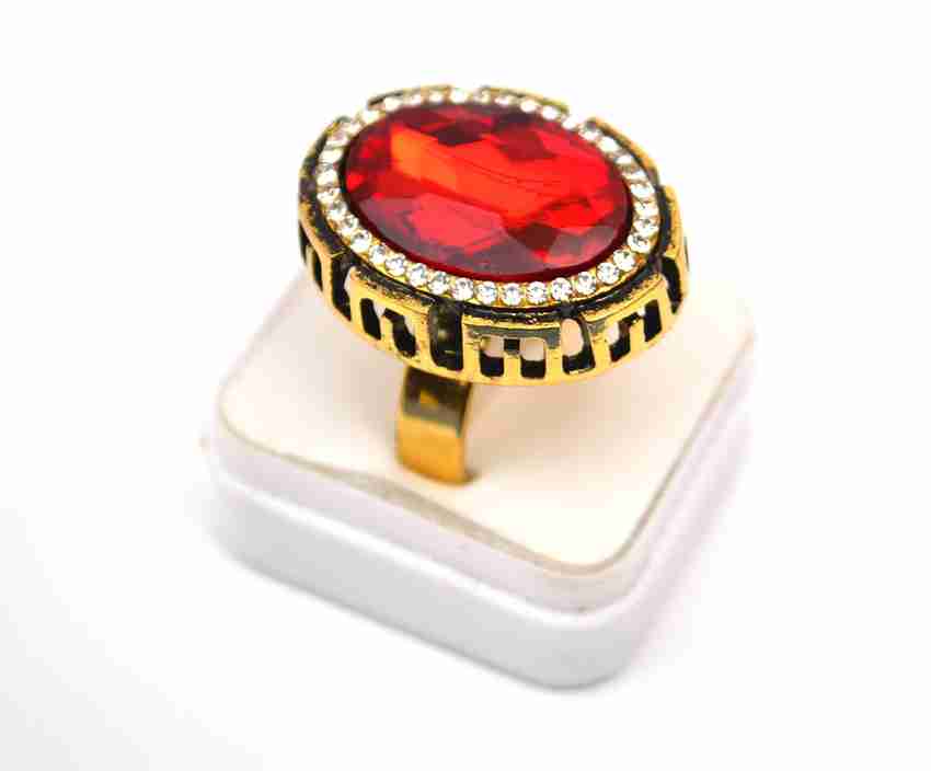 Red colour hotsell stone ring