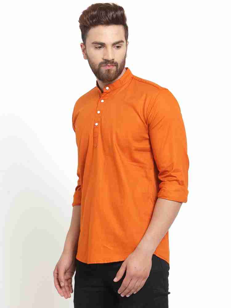 Orange t outlet shirt collar