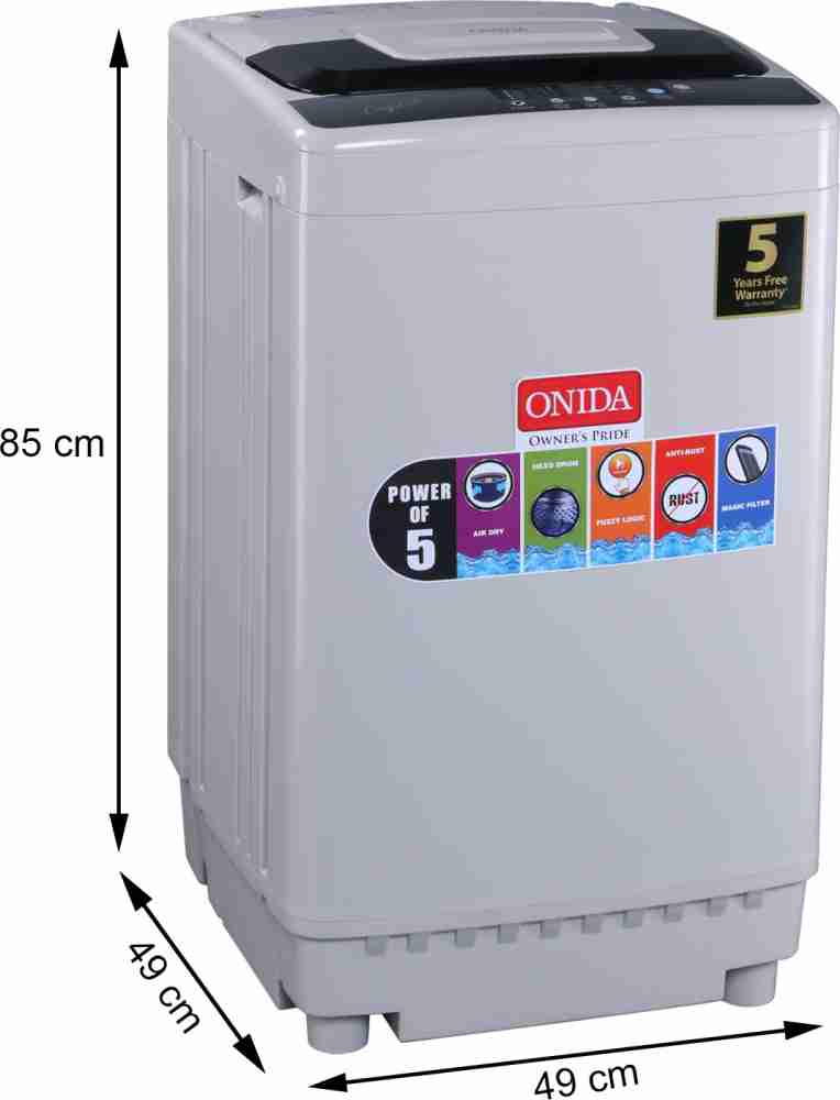 onida 6.5 kg fully automatic washing machine price