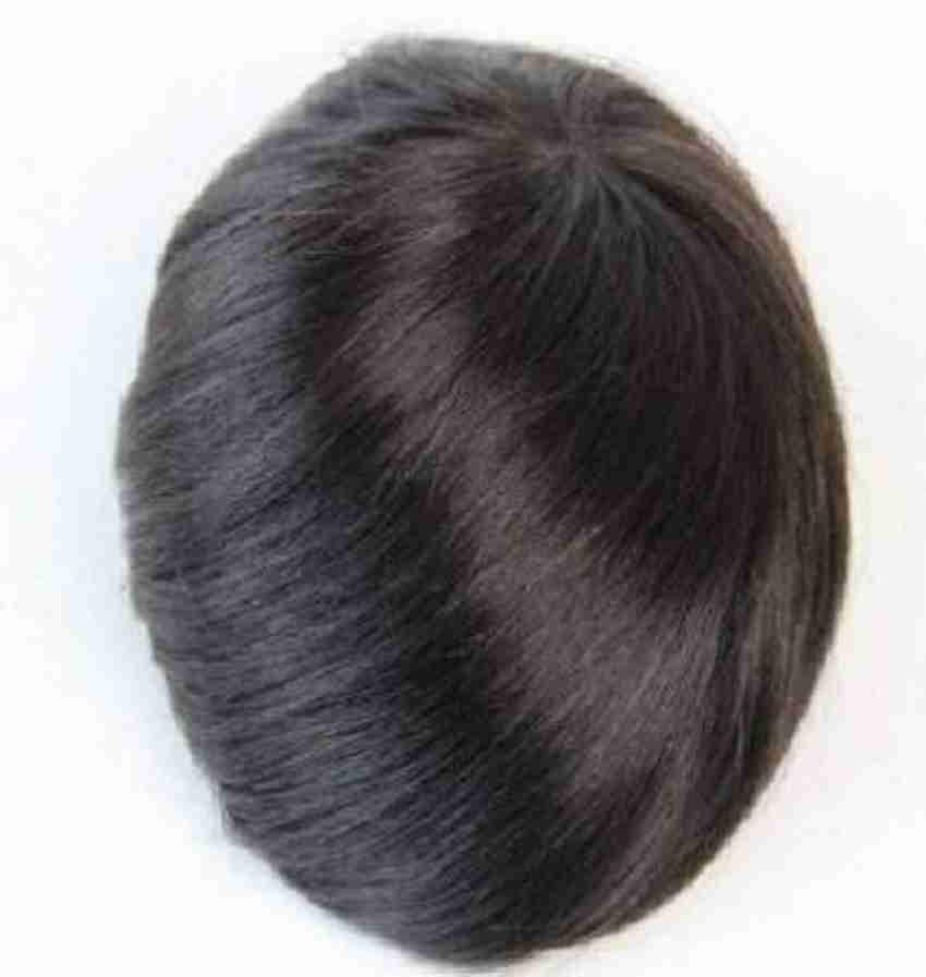 RAAYA Wigs For Men Black Monofilament Wigs Patch For Men