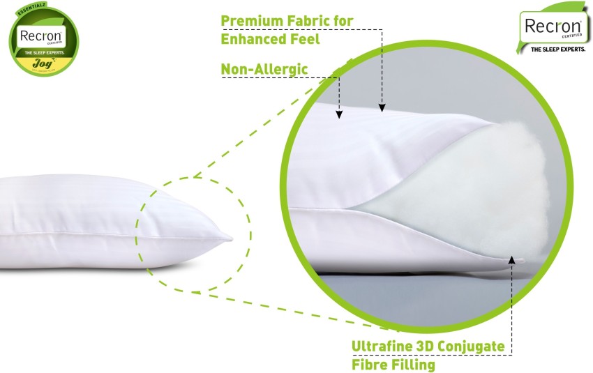 RECRON CERTIFIED Utopia Microfibre Solid Sleeping Pillow – World Wide Goods